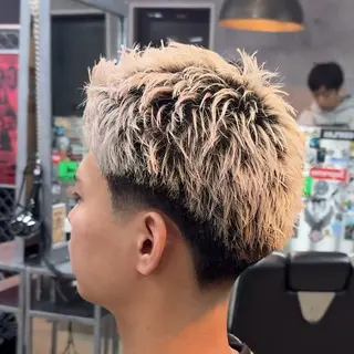 ショート カラー メンズ メンズ専門🥸 漢カットパーマ 涼太のヘアスタイル