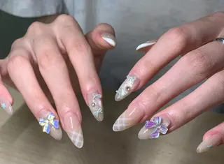 ネイル By moonネイル 🌷ワンホン/韓国風のネイルデザイン