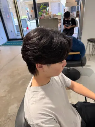 ミディアム パーマ メンズ メンズカットパーマ ✂️ JOYAのヘアスタイル