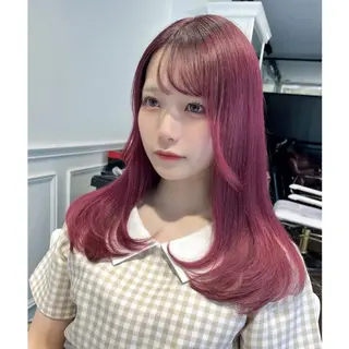 ロング カラー miyu /トレンド カラー×艶髪のヘアスタイル