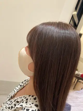 ロング カラー パーマ ヘアアレンジ 佐藤 睦月のヘアスタイル