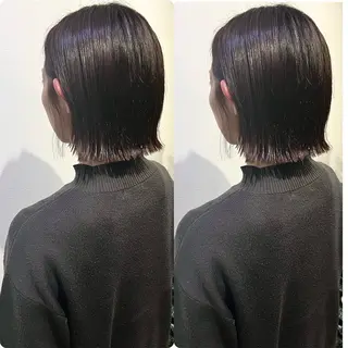 ショート 切っぱなし💇‍♀️ イヤリング🎨龍之介のヘアスタイル