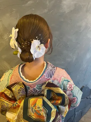 ロング ヘアアレンジ echo 米田 まりゑのヘアスタイル