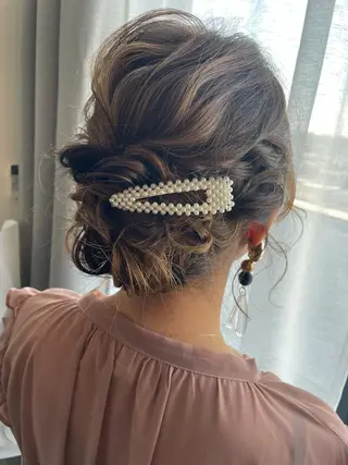 ミディアム ヘアアレンジ 沖縄東京2拠点美容師 mamicoのヘアスタイル