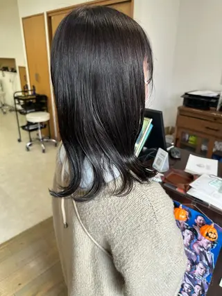 ミディアム カラー ブリーチカラー🫧 森　凪沙のヘアスタイル
