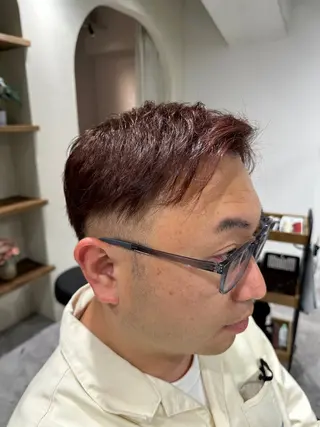 ショート カラー メンズ 上野 秀のヘアスタイル