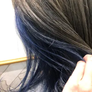 ミディアム カラー 植田 彩のヘアスタイル