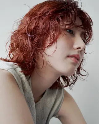 ミディアム ラフなパーマスタイル 🐄Hanakaのヘアスタイル