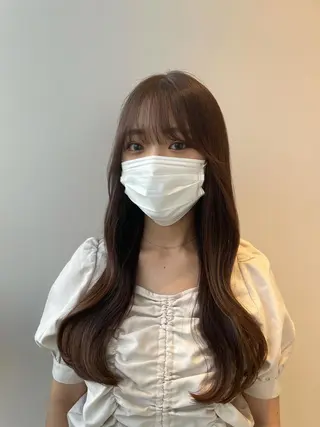 ロング ❤︎︎韓国ヘア❤︎︎ 𝑺𝒉𝒊𝒉𝒐のヘアスタイル