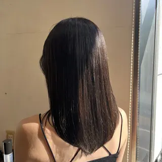 セミロング 西 沙菜/ツヤ髪/ 透明感カラー🥣🎀のヘアスタイル