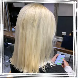 ミディアム カラー enx天王町店 伊藤 愛央のヘアスタイル
