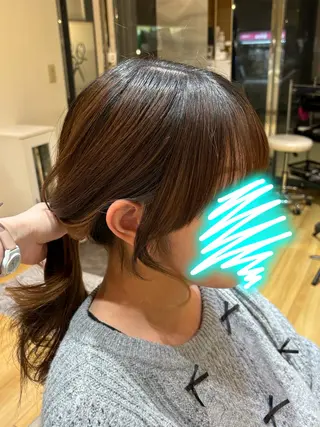 ロング 大会出場に向け予約 縮小中🙇東美杏のヘアスタイル