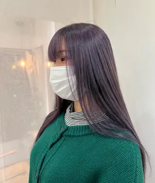 ロング 似合わせレイヤー ＆縮毛矯正のヘアスタイル