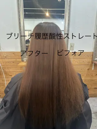 パーマ 髪質改善＆ブリーチ 伊勢　祐一郎のヘアスタイル