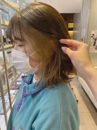 セミロング カラー 髪質改善/艶カラー /EisoAkariのヘアスタイル