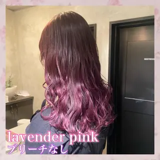 セミロング カラー 💗ガーリーヘア🎀 saki💗のヘアスタイル