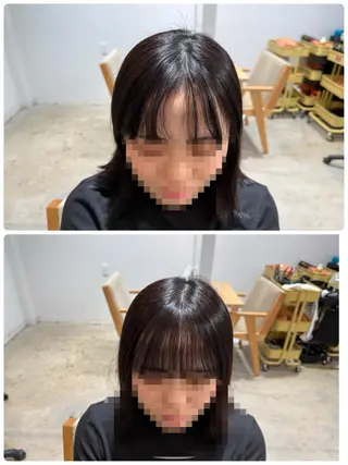 ミディアム 髪質改善・ クロスパーマ◎倉澤のヘアスタイル