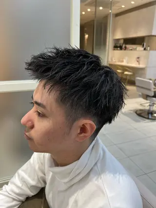 ショート メンズ 艶カラー/ NAOKIのヘアスタイル