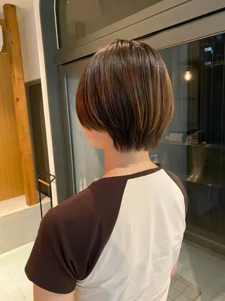 ショート ムナカタ アカリのヘアスタイル