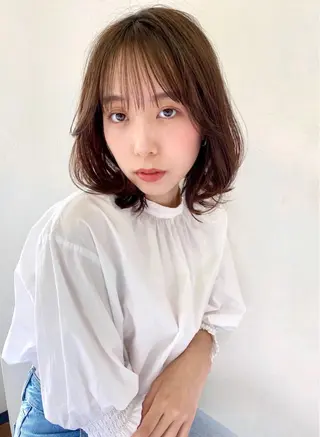ミディアム 【吉祥寺でボブなら】 オガタソウイ🌿のヘアスタイル