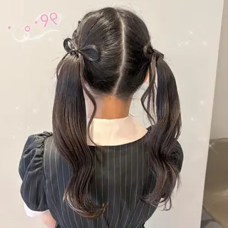 ヘアアレンジ 顔周り/ガーリー /ヘアメ/あつはのヘアスタイル