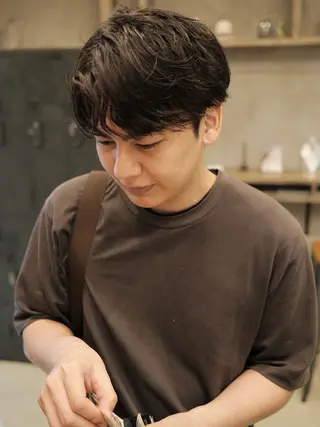 ショート パーマ メンズ ill副店長 立和田純也のヘアスタイル