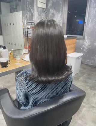 ミディアム カラー ベージュカラー💖 やすひろのヘアスタイル