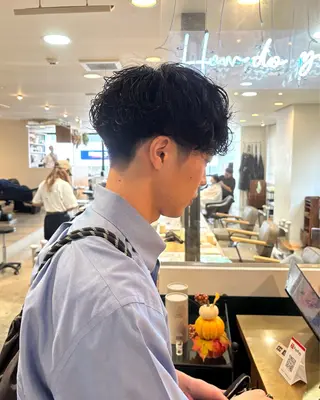 パーマ メンズ 高山 鳳成のヘアスタイル