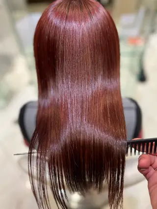 ミディアム カラー 髪質改善×ハイトーン ✨倉持のヘアスタイル