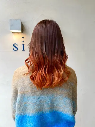 ミディアム カラー 美容室 LOAのヘアスタイル