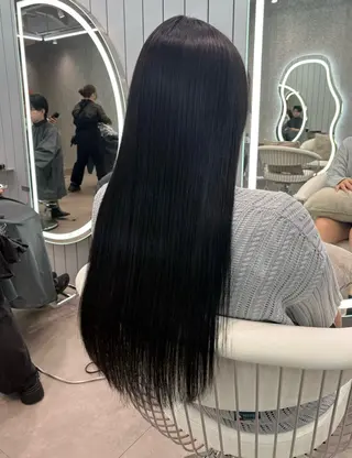ロング カラー ヘアアレンジ 大宮‎縮毛矯正🩵 レイヤー　佐藤和のヘアスタイル