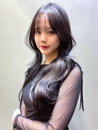 ロング カラー 仙台Ｉ韓国レイヤー Ｉ髪質改善Ｉ伊藤拓海のヘアスタイル