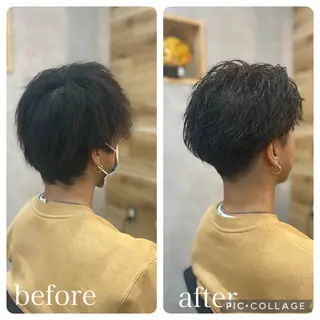 メンズ Aguhair milo森山知幸のヘアスタイル