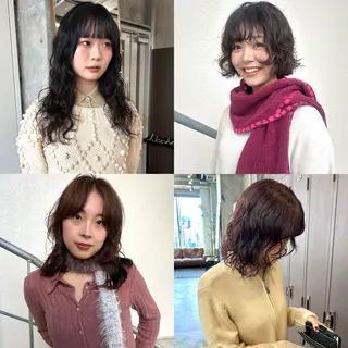 ミディアム パーマ 伊藤ほのか/パーマ /ダブルカラーのヘアスタイル