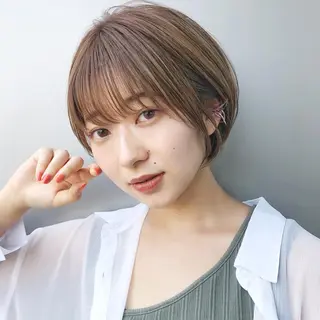 ショート カラー パーマ KONOMI スタイリストのヘアスタイル