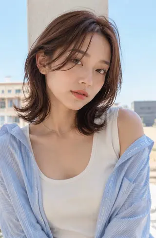ミディアム Garden 浅草蔵前のヘアスタイル