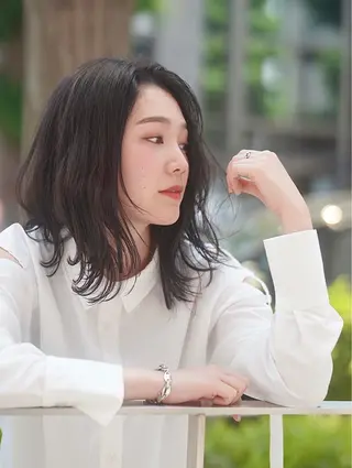 ミディアム 永野 良一のヘアスタイル