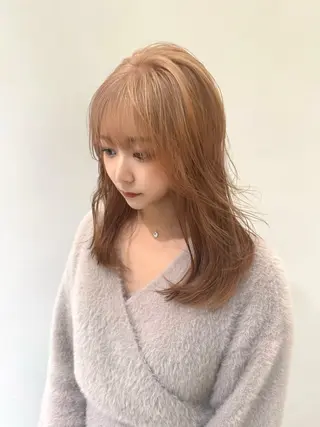 セミロング カラー 中西倖 トップスタイリストのヘアスタイル