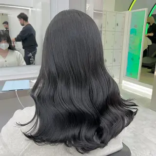 セミロング カラー ヘアアレンジ 縮毛矯正🤍 ボブ/ HIKARIのヘアスタイル