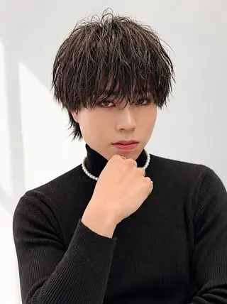 ミディアム カラー パーマ ヘアアレンジ メンズ メンズZina代表 田端 麗治のヘアスタイル