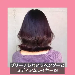 ミディアム カラー K-POP好き美容師 🇰🇷Kai.Yのヘアスタイル