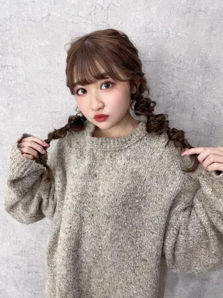 セミロング 袴田 伊代のヘアスタイル