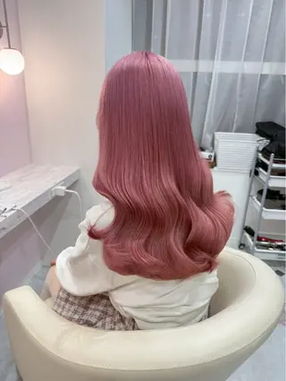 ロング カラー ハイトーンカラー💞 くるみ🎀のヘアスタイル