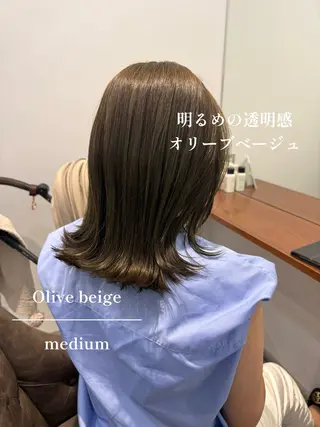 ミディアム カラー カイリ /レイヤーカットのヘアスタイル