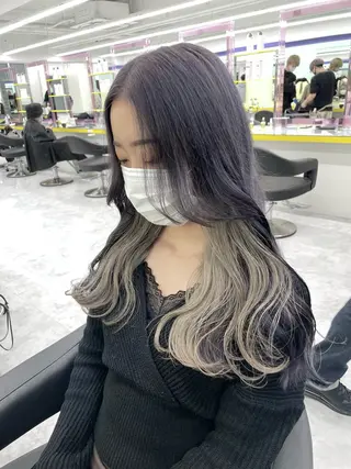 ロング カラー 【赤み消しカラー】 中野浩太のヘアスタイル