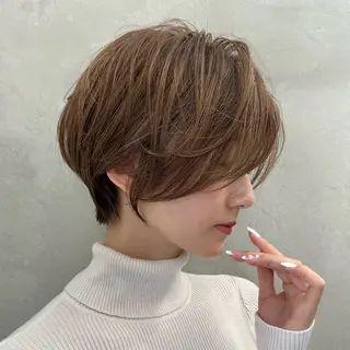 ショート 縮毛矯正/レイヤー taiga🧡のヘアスタイル