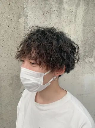 ショート 失敗しないパーマ 稲葉/草薙のヘアスタイル