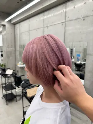 ミディアム カラー Kazuki/名古屋 ブリーチ/髪質改善のヘアスタイル