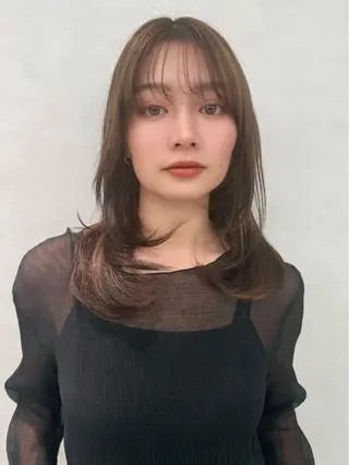 ロング カラー ヘアアレンジ ✨レイヤー/ 透明感カラー✨冨永剛のヘアスタイル