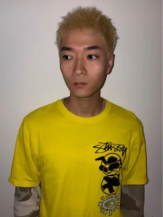 ショート カラー メンズ 神田橋 翔太郎のヘアスタイル